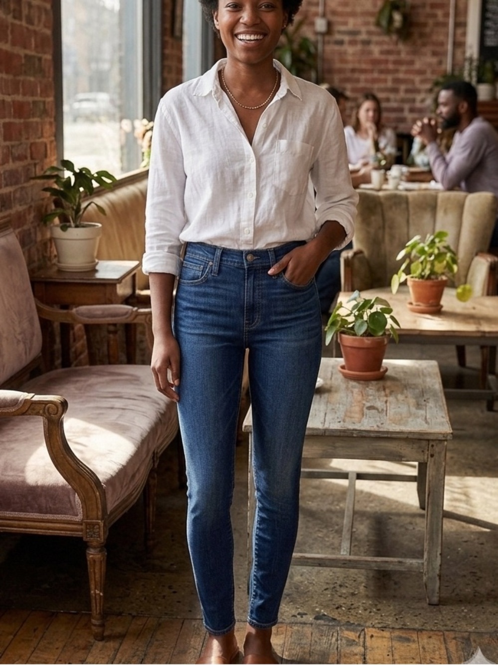 Madewell 10” High-Rise Skinny Dark Wash Stretch Denim Size 27